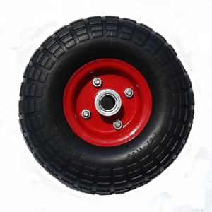 Колесо для тележки  4.10/3.50-4 2PR с камерой, диаметр 260 мм  ось-16/20