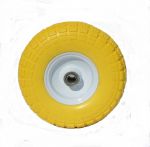 Колесо для тележки  4.10/3.50-4 литая резина, диаметр 260 мм  ось-16/20