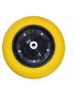Колесо для тележки 3.25/3.00-8 литая резина,  для садовой тачки  ось - 16